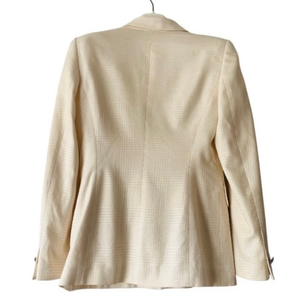 Escada Silk Blend Single Breasted Blazer Women Sz EU 36 US S Cream Old Money - Picture 2 of 13